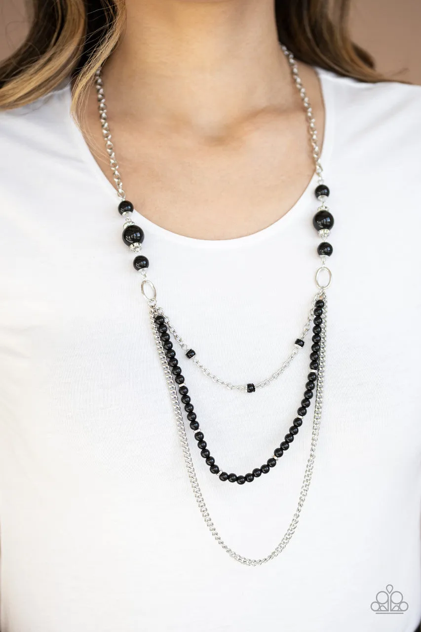 Very Vintage Black Paparazzi Necklace