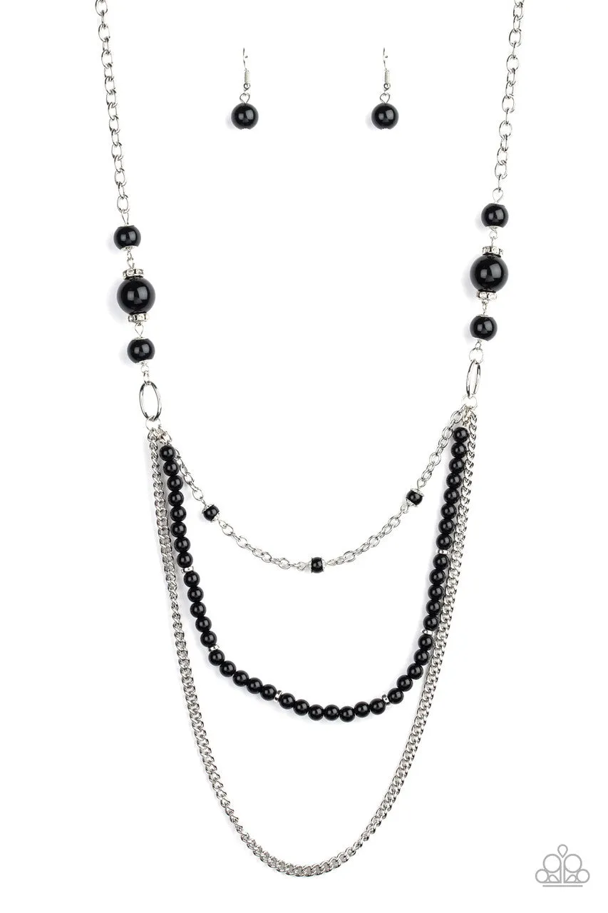 Very Vintage Black Paparazzi Necklace
