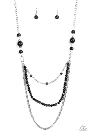 Very Vintage Black Paparazzi Necklace