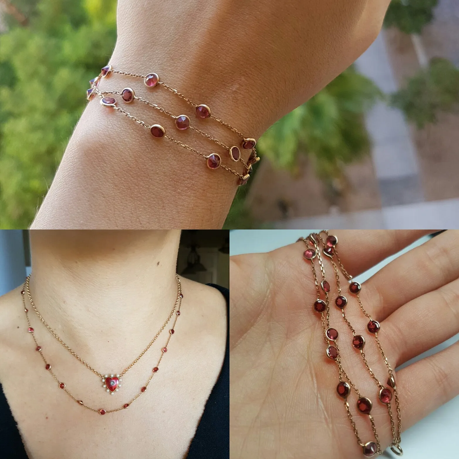 VINTAGE BY THE YARD GOLD NECKLACE