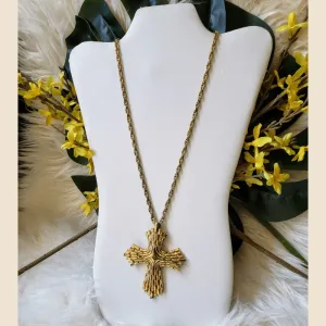 Vintage - Large Gold Cross