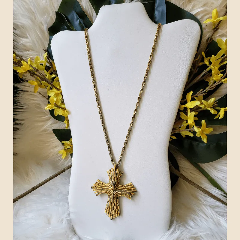 Vintage - Large Gold Cross
