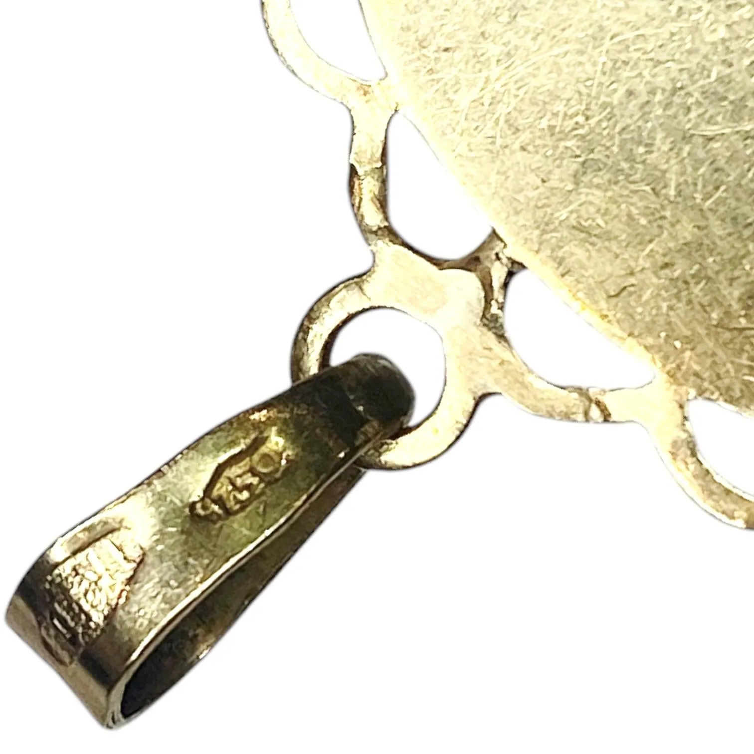 Vintage Large "Fortuna, Goddess of Luck" 18K Pendant