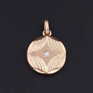 Vintage Locket | 14k Gold & Diamond Locket