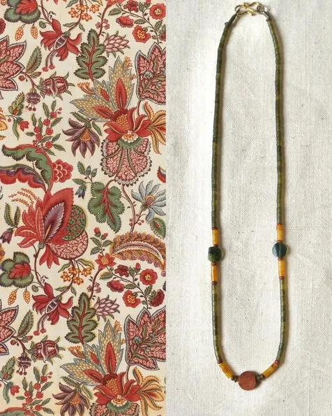 Vintage Semi Precious Stone Minimalist Necklace 2