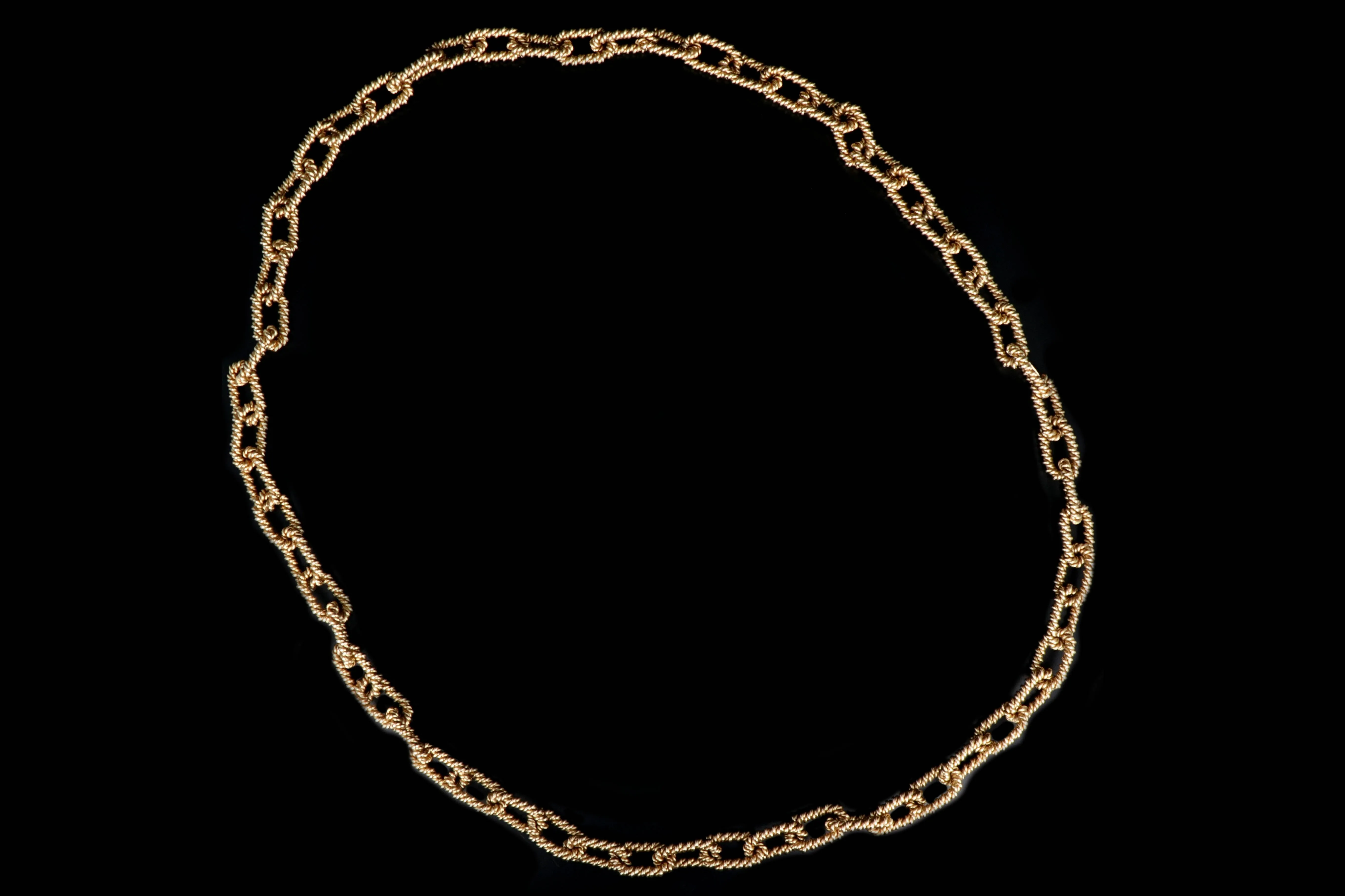 Vintage Tiffany & Company 14k Yellow Gold Link Necklace