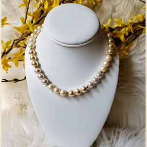Vintage - Tri-Pearl Necklace
