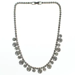 Vintage Weiss Clear Crystal Rhinestone Necklace, Diamante Rhinestones, Weiss Necklace, Vintage Necklace, Wedding Jewelry