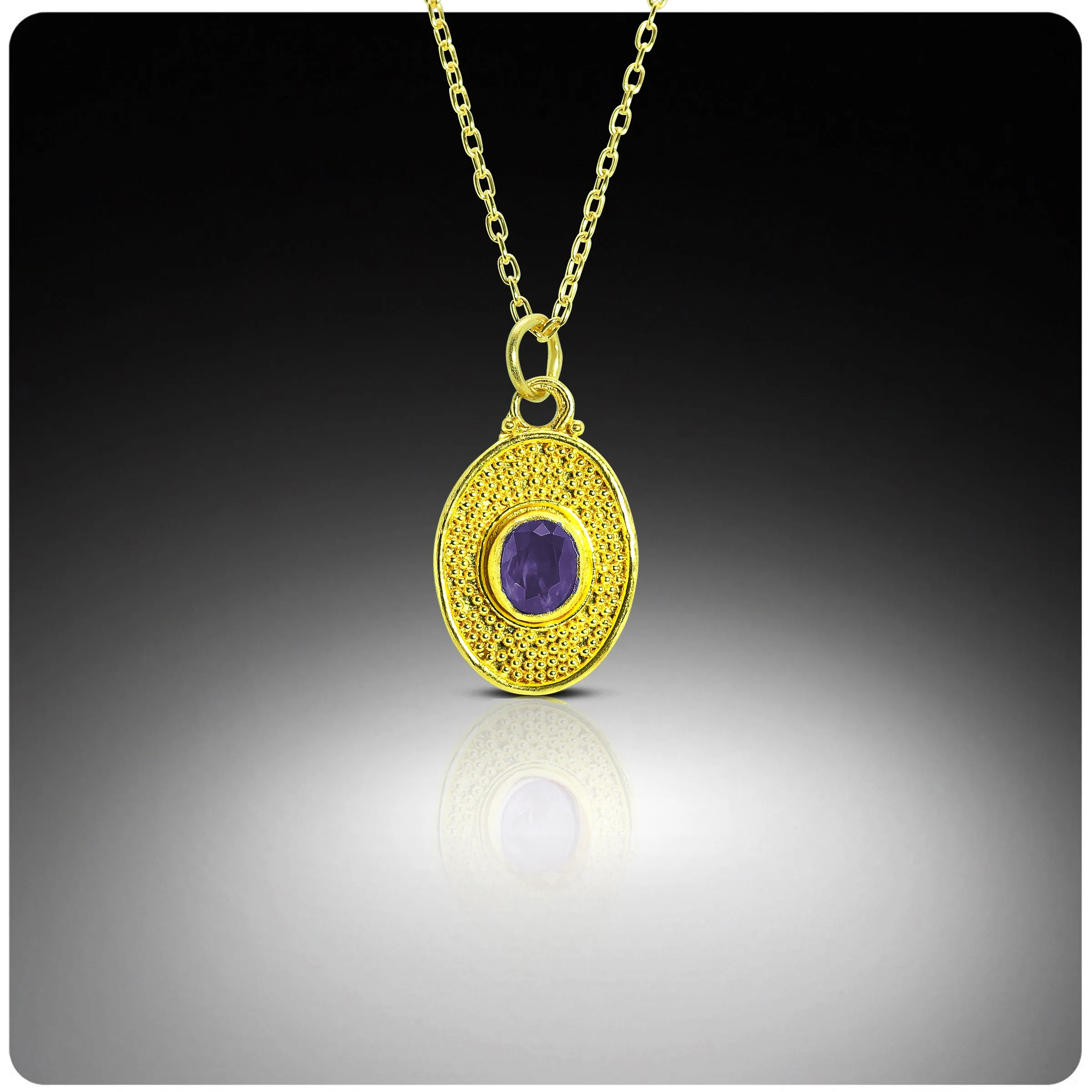 Waterfall Necklaces in 22K Granulation