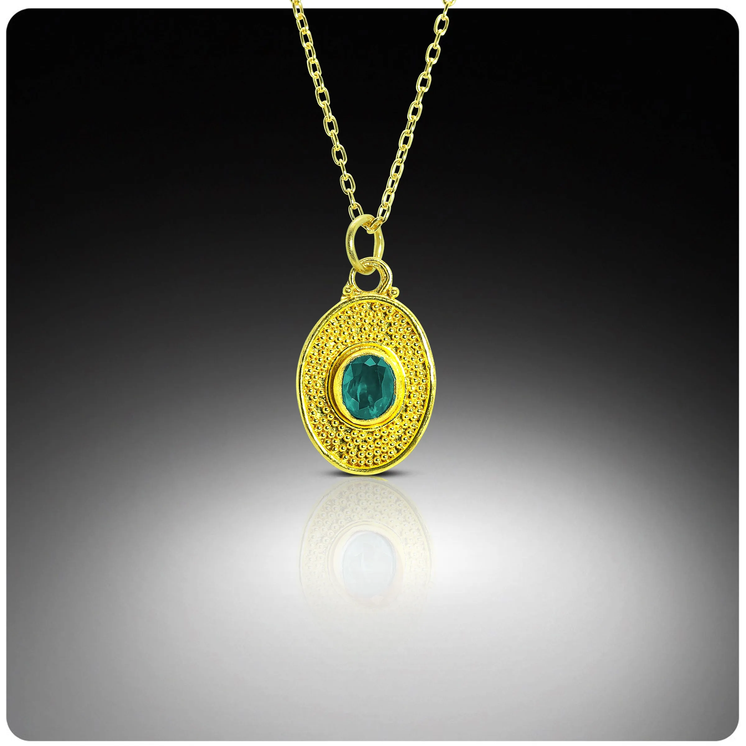 Waterfall Necklaces in 22K Granulation