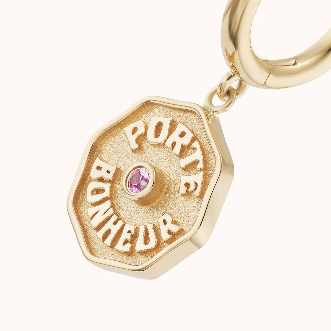 Wee PB Hoops Pink Sapphire