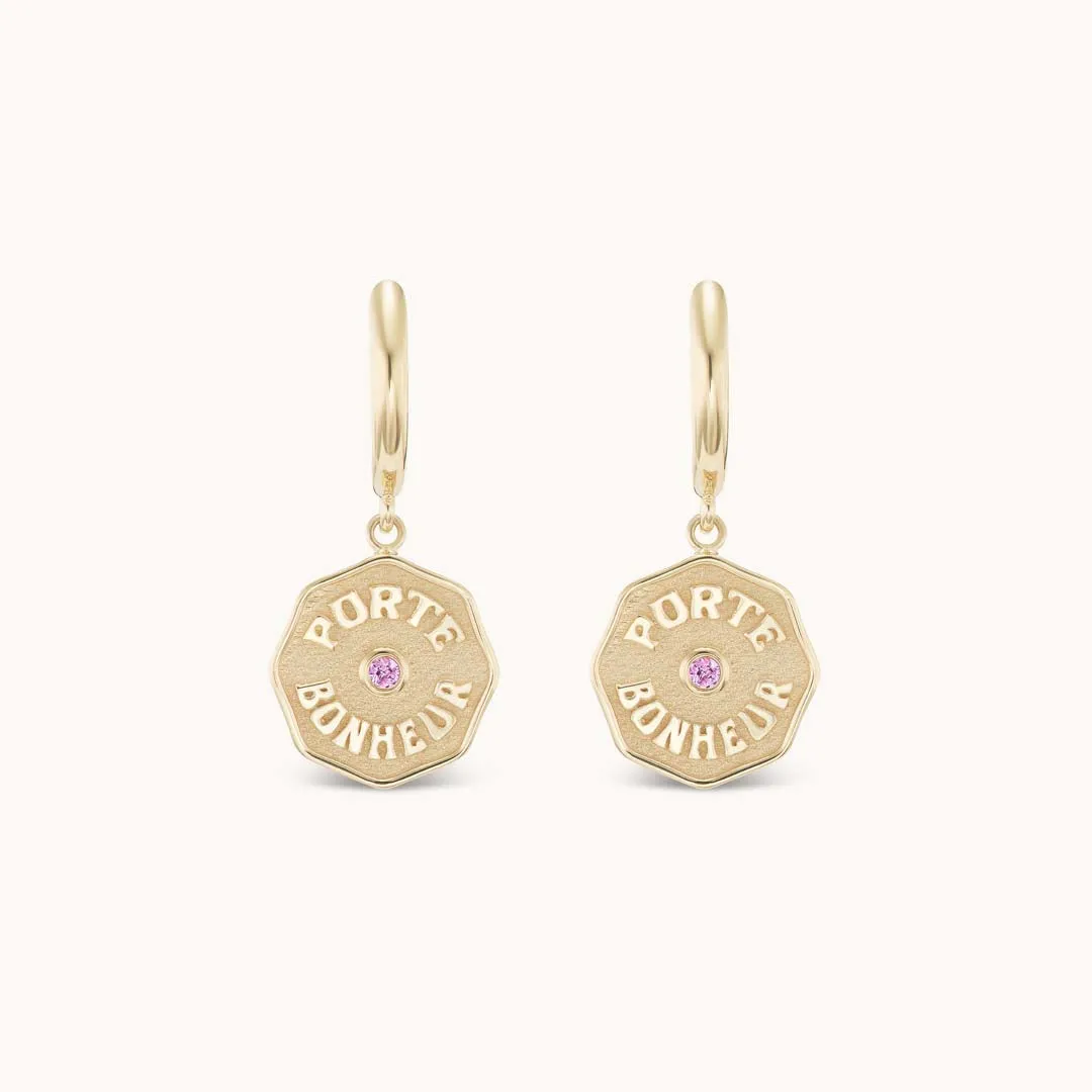Wee PB Hoops Pink Sapphire