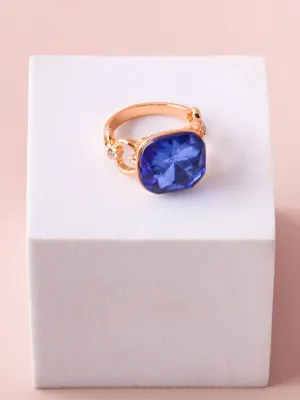 WOMEN'S ASSORTED COLORS STONE RINGS