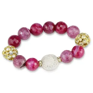 Women's Bracelets - LO3782 - Gold Brass Bracelet with