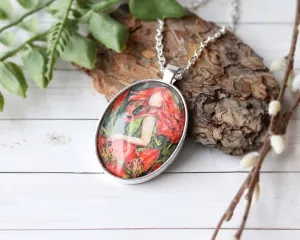 Wood Lily Goddess Necklace