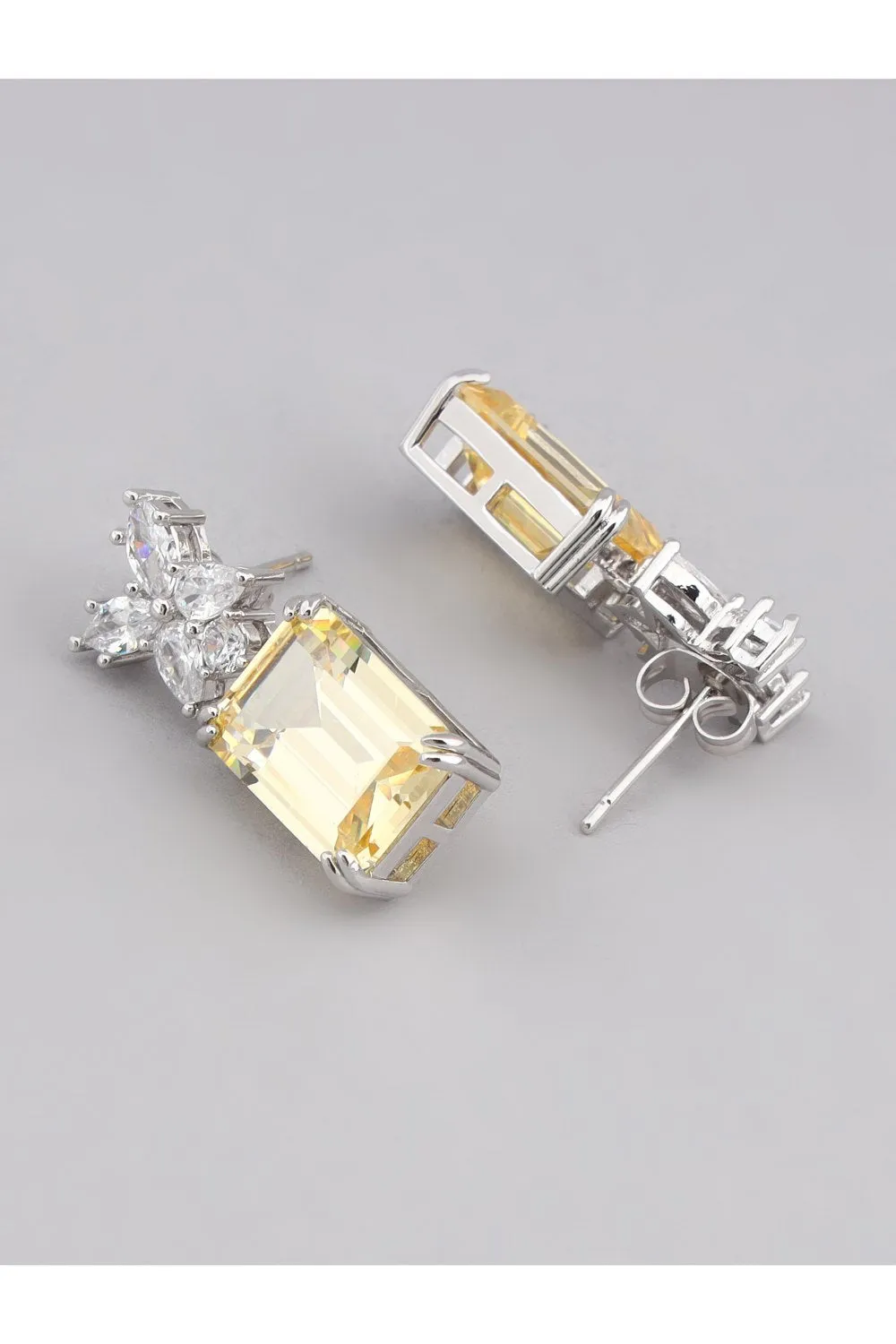 Yellow Saphire Earrings