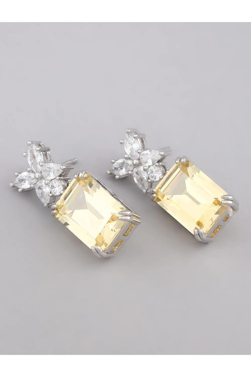Yellow Saphire Earrings